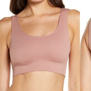 SKIMS Stretch Rib Scoop Bralette in Rose Clay